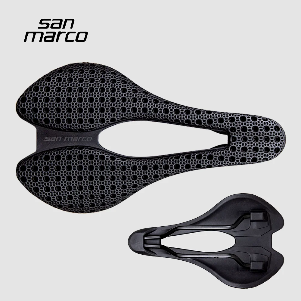 

Велосипедное седло San Marco 3D-печатное для шоссейных и горных велосипедов, 245*141 мм, с рамой из CrMo стали, дышащее, комфортное, запчасти для велоспорта
