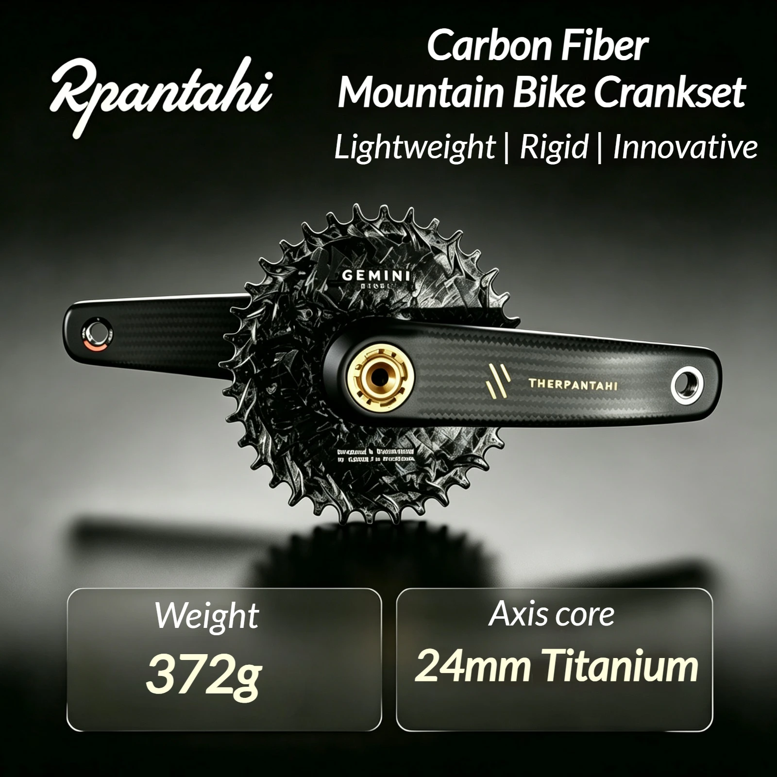 Left Crank Arm Power Meter - RPANTAHI 탄소 섬유 산악 자전거/접이식 자전거