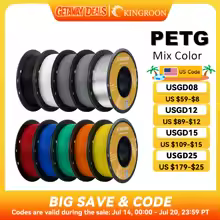KINGROON 3D Printer Filament: 5KG PETG 3D Printer Filament
