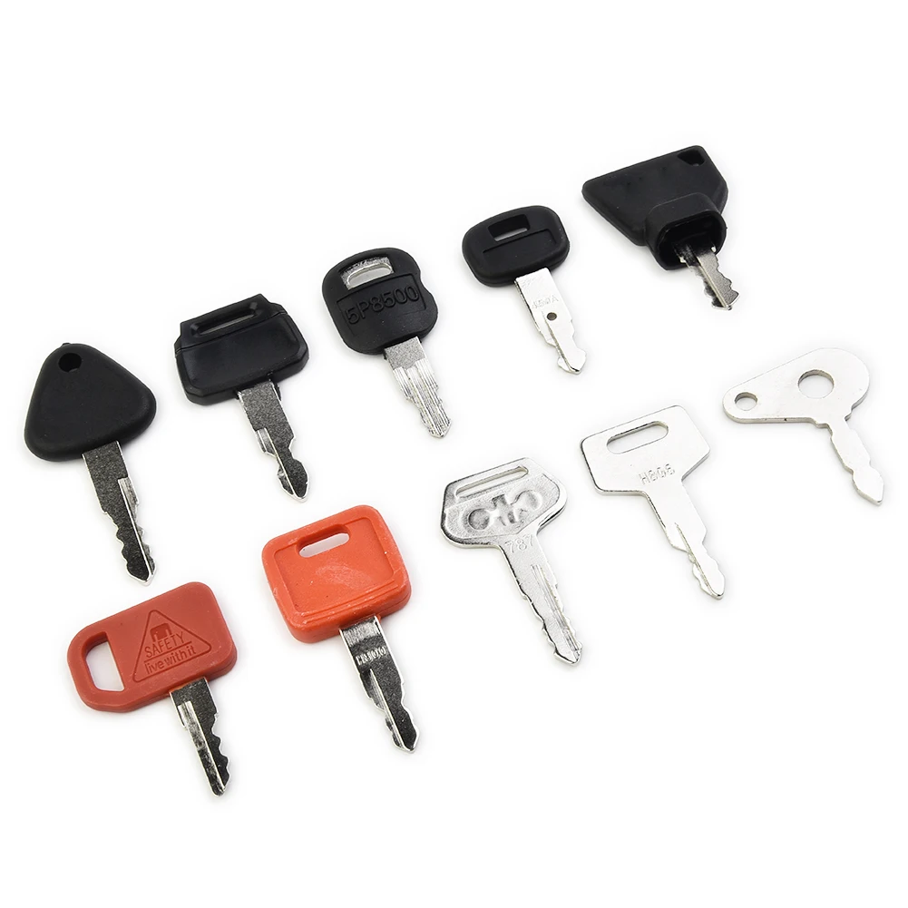 10 KEY Master Key Ignition Set For Agricultural + Heavy Plant Machinery For Most Excavator Tractor Heavy Machinery