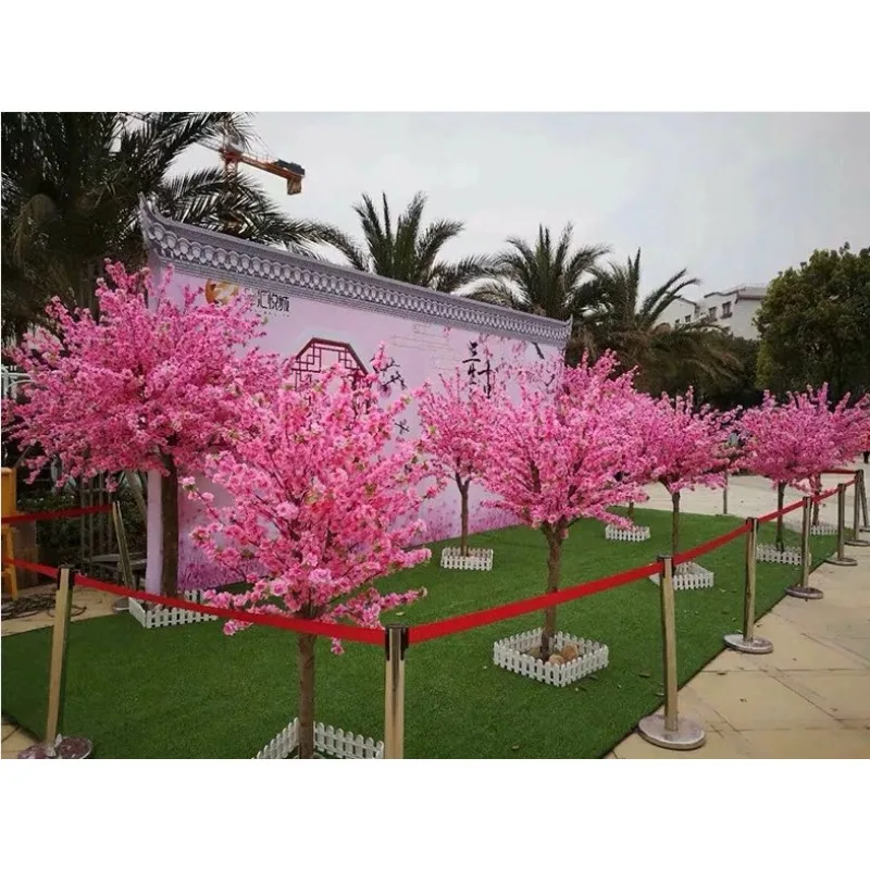 محاكاة شجرة الخوخ شجرة اصطناعية شجرة وهمية محاكاة تشكيلة زهور الديكور أتمنى الدعائم نبات المناظر الطبيعية