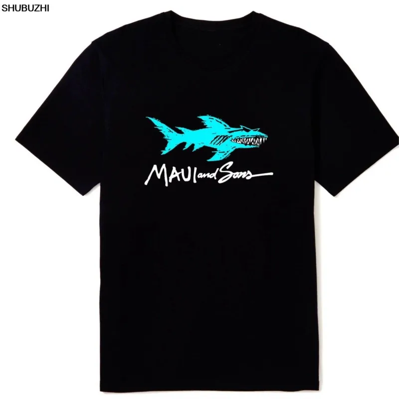 Shark Logo Black T-Shirt for Men Fitness