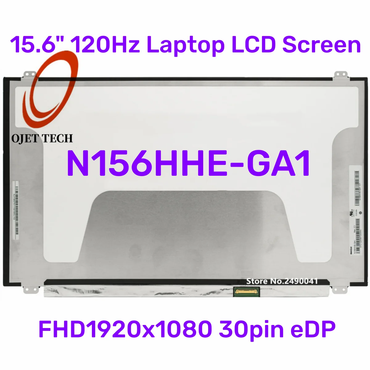 

15.6" 120Hz Laptop LCD Screen N156HHE-GA1 for MSI Acer Upgrade Gaming 96% DCI-P3 High Gamut LED Panel FHD1920x1080 30pin eDP