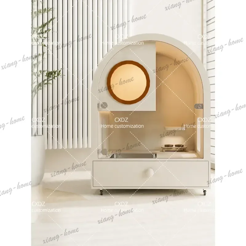 Best Sellers Small Thermostatic Smart Indoor Cat House Four Seasons Fresh Air Cat Cage Villa Cabinet Nest