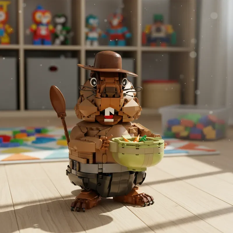 

NEW Marmot Animal Building Blocks Set MOC Assembly Bricks DIY tabletop decorations Models Birthday Halloween Christmas gifts