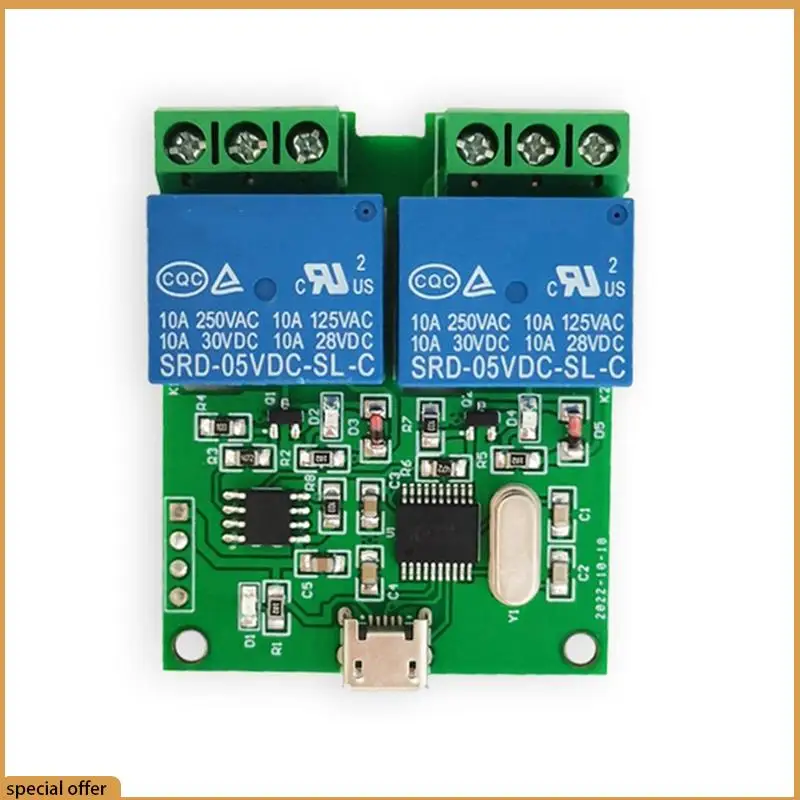 A68Z LCUS-2 Tipo Modulo relè USB a 2 vie Interruttore di controllo intelligente Relè Porta seriale del computer USB