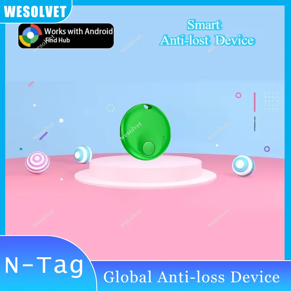 

Android Smart Anti-loss Tag Tracker Bluetooth Locator Google Find Hub Device Search Tracking Keychain Pet Kids Elderly Finder