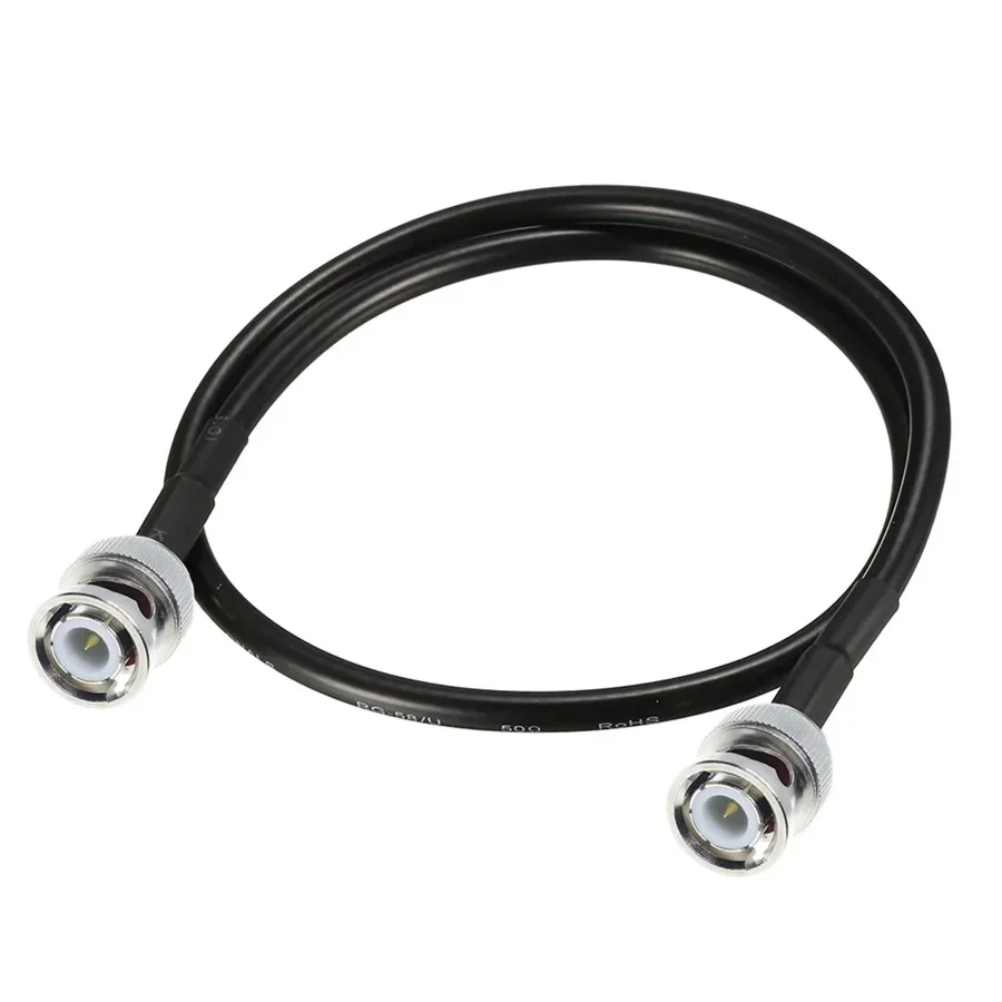 RG58 Cable BNC To BNC Male Female Q9 Plug Jack L TYPE Connector Copper Extension RF Brass Coaxial Wire Coax Jumper Pigtail Cable