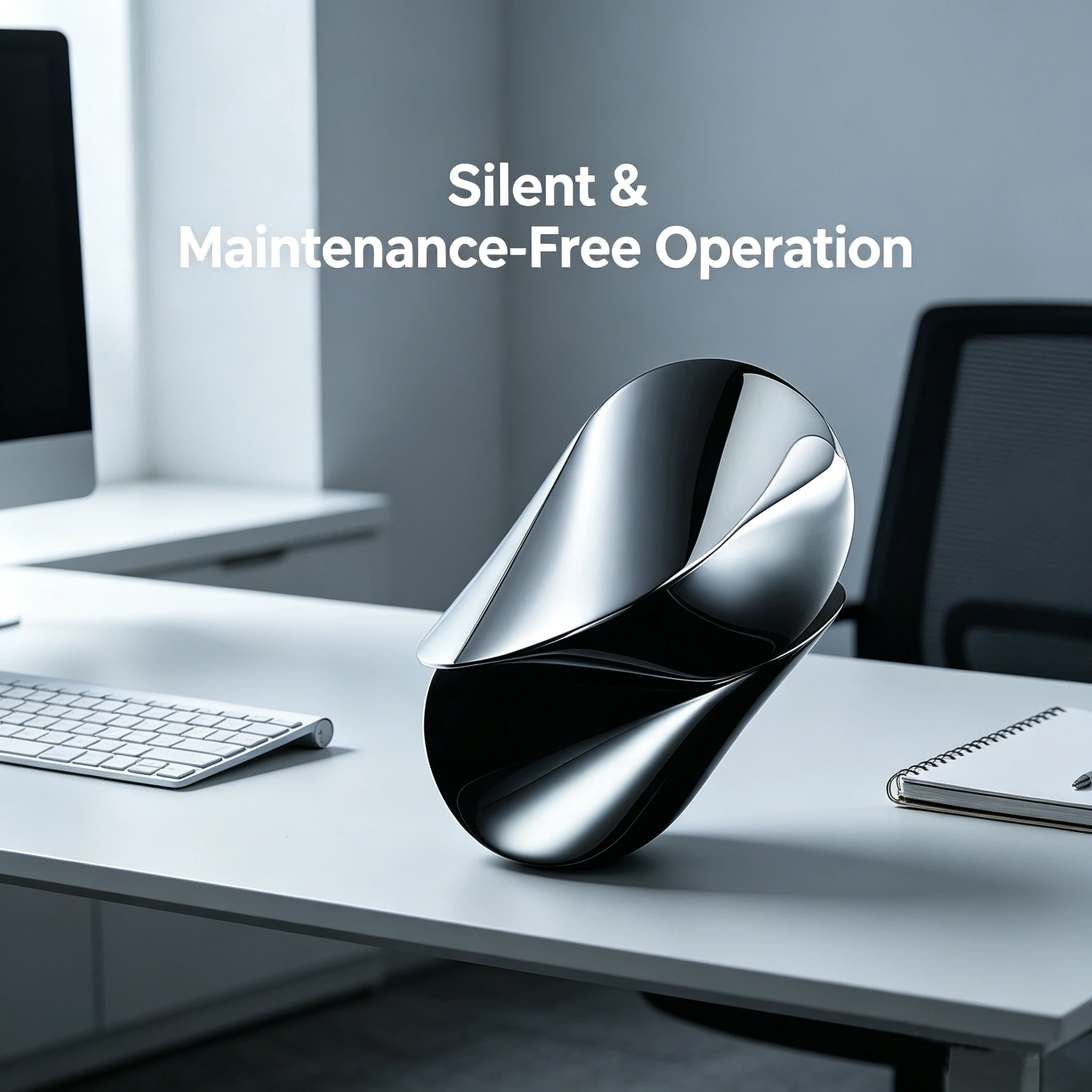 Stainless Steel Oloid Desk Toy, Hypnotic Rolling Fidget Spinner, Noiseless EDC Stress Relief Toy for Anxiety ADHD