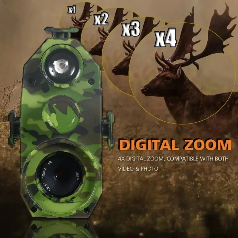 Megaorei NK007 Plus Nachtsichtgerät 850 nm Laser Infrarot Zielfernrohr Jagdkamera HD 1080P Video Fotoaufzeichnung Teleskop