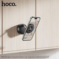 H86 Double Sided Suction Cup Magnetic Phone Holder Lazy Multi-functional Foldable Storage Holder Vacuum Suction Phone Holder