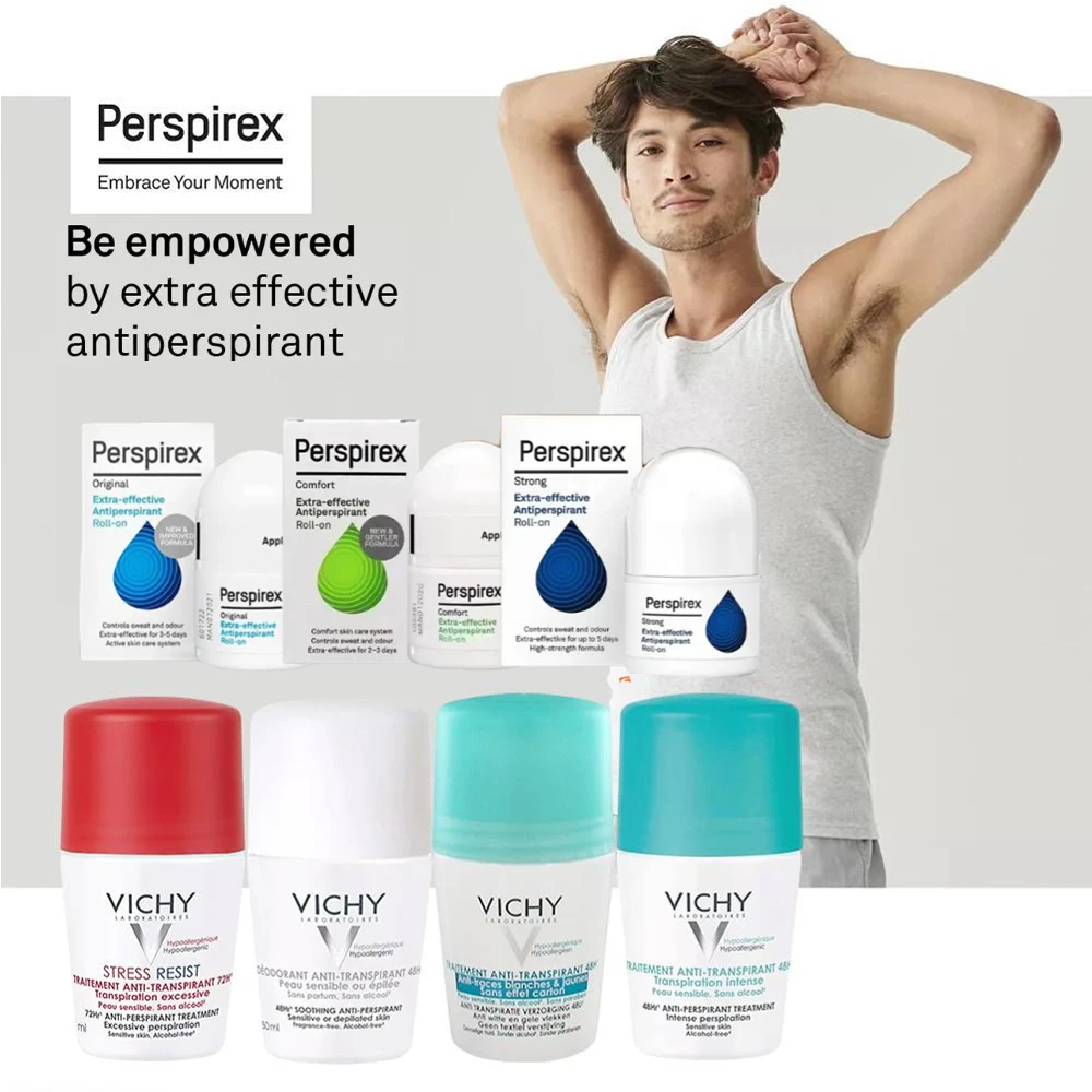 

Perspirex Antiperspi Roll On Strong Comfortable Sweatproof Deodorants Anti Sweating Lotion Fresh Underarm Odorless Skin Care