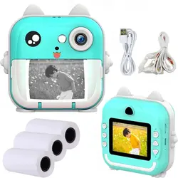 Q5 Kids Camera Instant Print Photo Mini Digital Video Camera for Kids Print Thermal Paper Educational Toys Gift