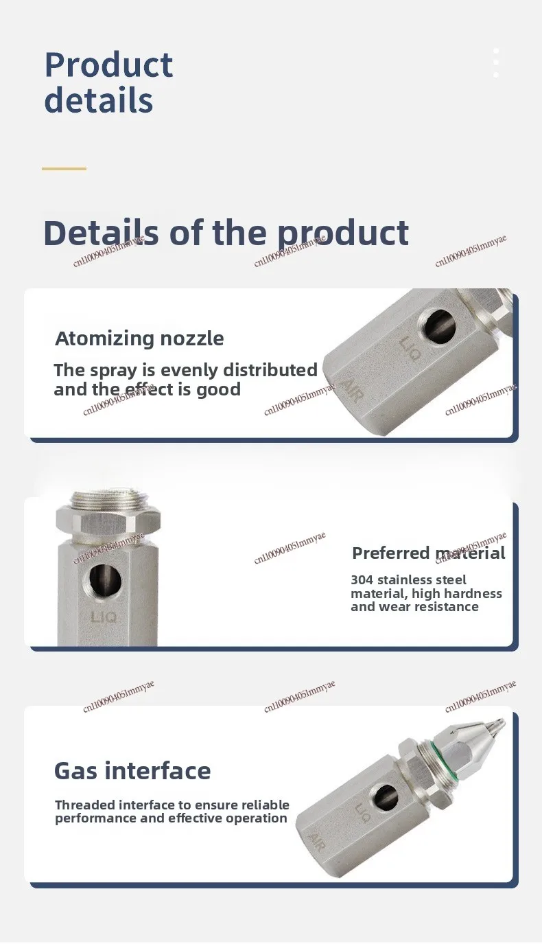 Stainless Steel Atomizing Nozzle Workshop Humidification and Cooling Dry Mist Coal Mine Dust