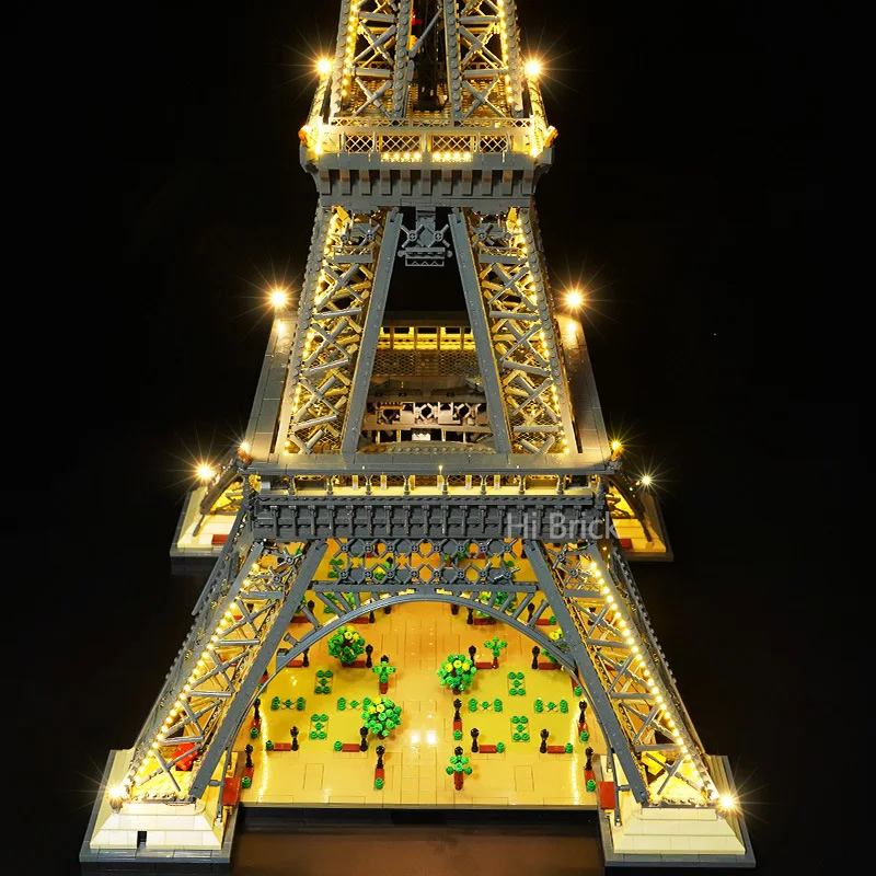 BRIXSPARK LED-Beleuchtungsset für Lego 10307, USB-DIY-Lichtset für Eiffelturm-MOC-Bausteine, Steine nicht im Lieferumfang enthalten