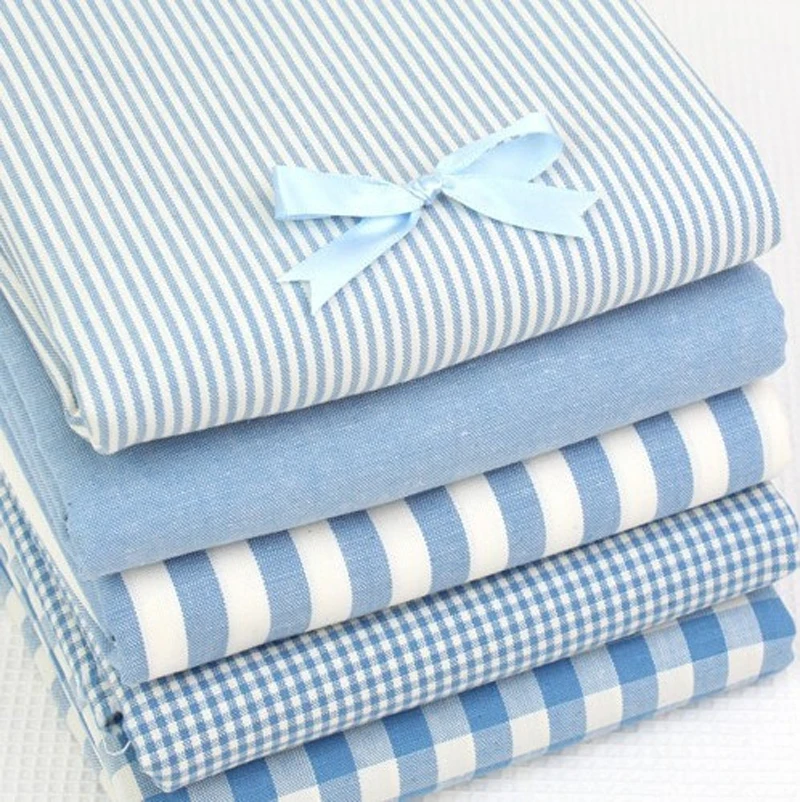 Thickening Lattice Fabric Tablecloth Pillow Sofa Fabricsmall Square Lattice Cloth Pastoral  Fresh Cotton fabric