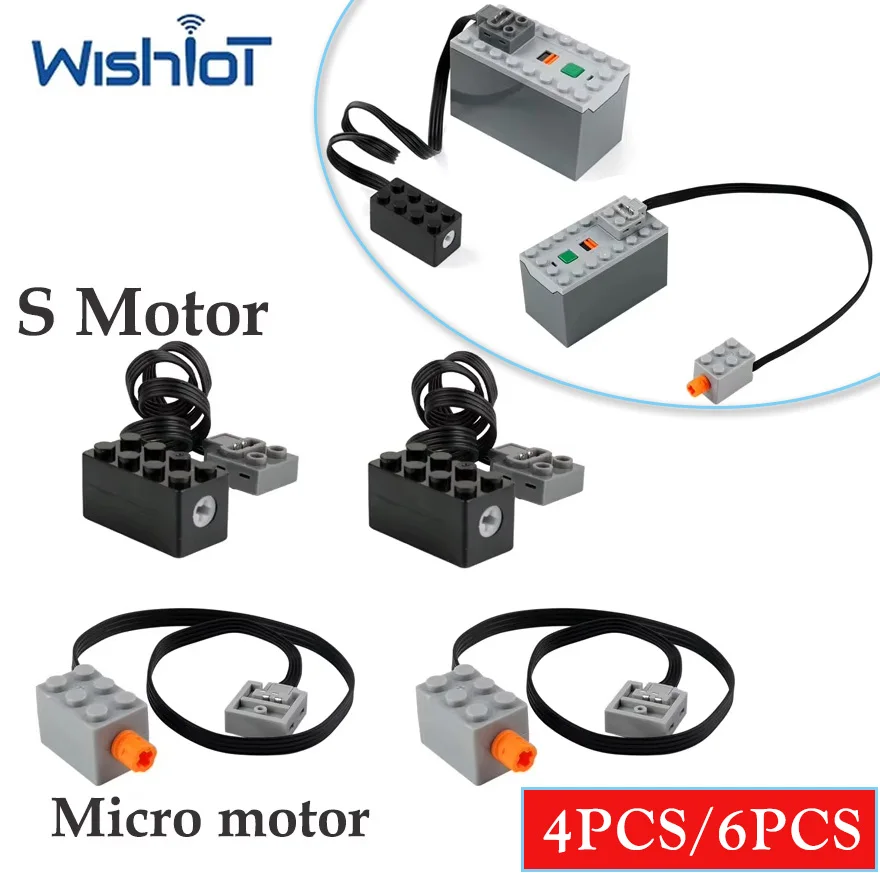 Micro/S Antriebsmotor-Technologie Bausteine Teile Power Functions Motoren Montage Modifizierte MOC Bausteine Spielzeug DIY Zubehör
