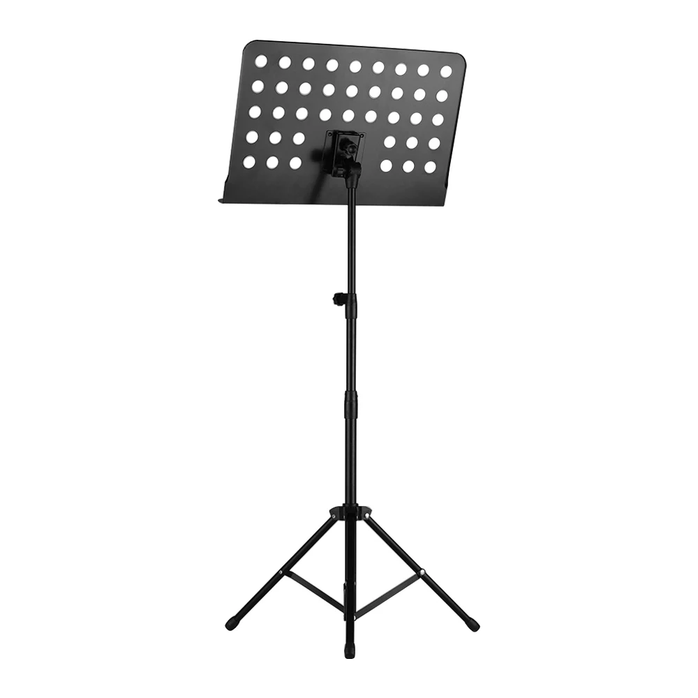 

Portable Metal Music Stand Detachable Musical Instruments for Piano Violin Guitar Sheet Music Black