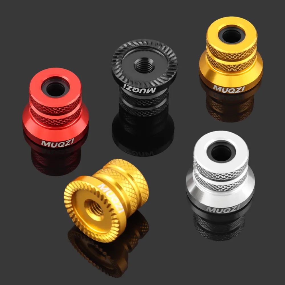 

1 Pair Aluminium Alloy Bike Hub Nut High Strength Anti Slip Design Bicycle Axle Nut Brilliant in Color Corrosion Prevention