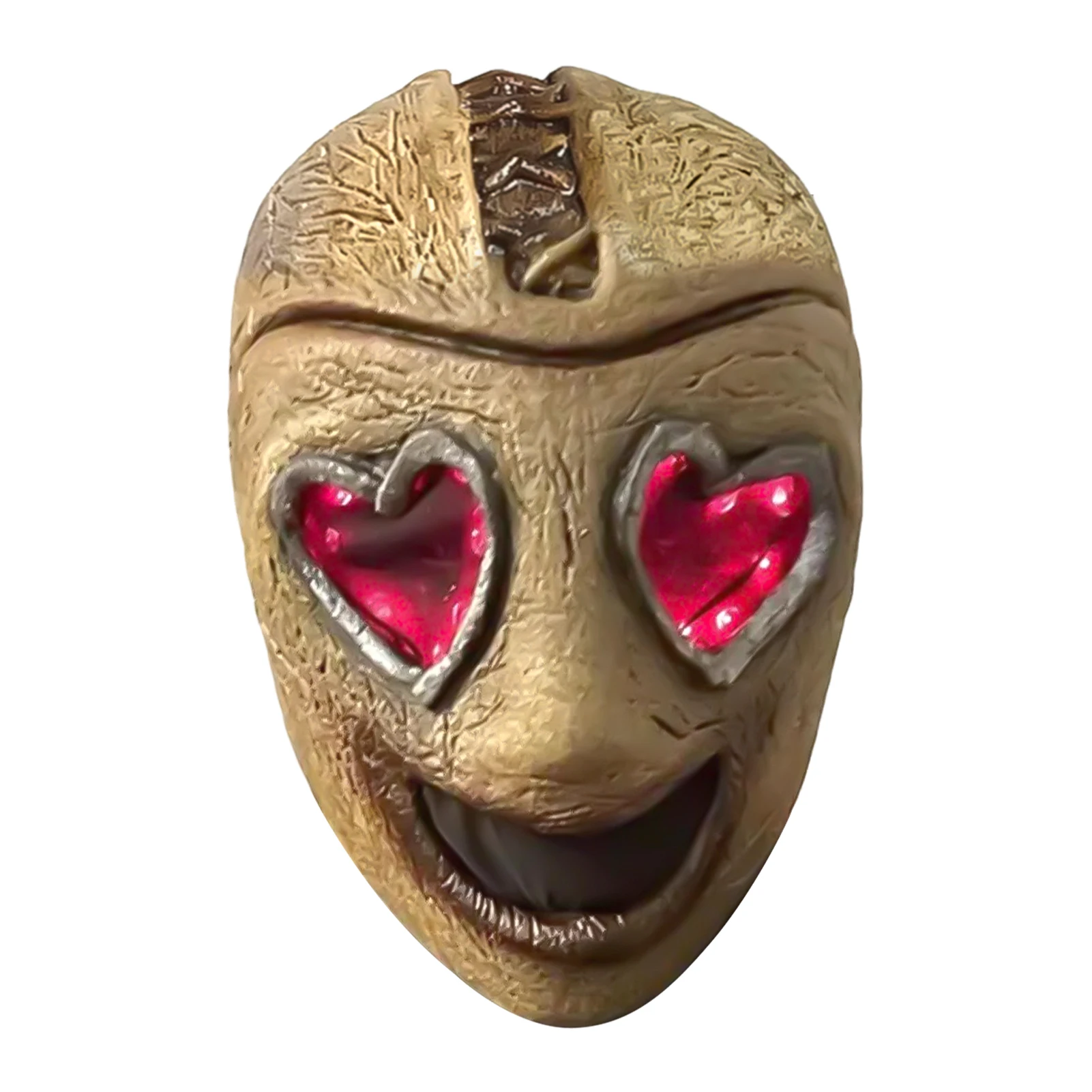 Halloween Wide Grin Model Gezicht Hoofdmasker Voeg geweldig Halloween Vibe Latex Masker Cosplay Prop toe voor volwassenen Kinderen