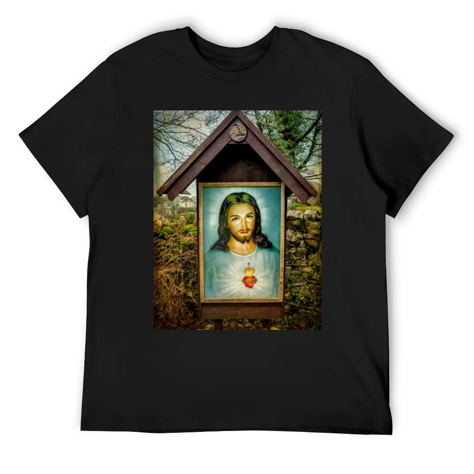 

Sacred Heart Of Jesus T-Shirt anime t shirts anime clothes mens graphic t-shirts hip hop