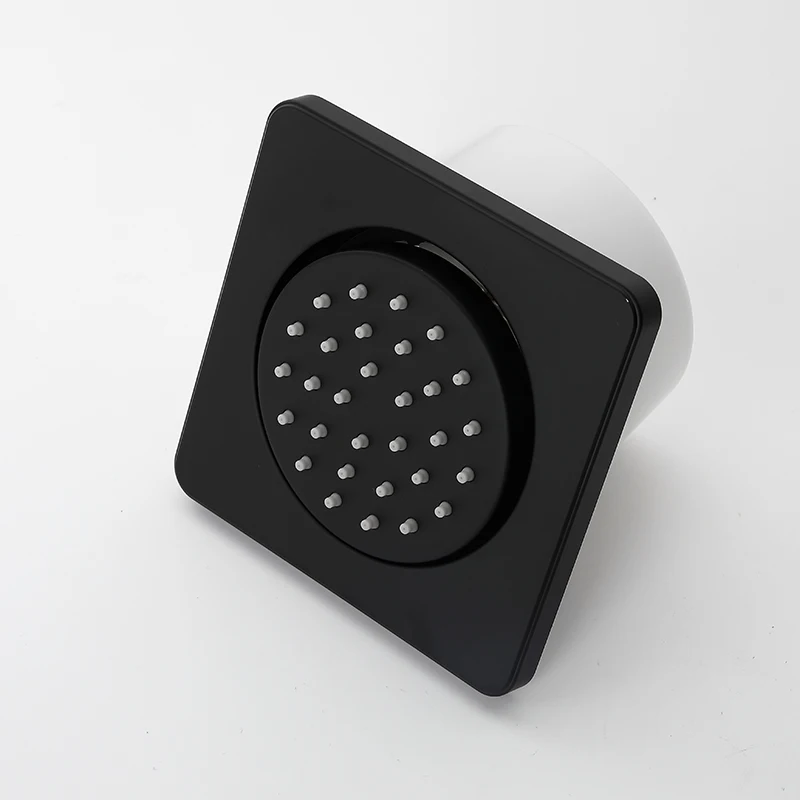 Imagem -03 - Rose Gold Brass Body Shower Massagem Jatos Chuveiro Side Banho Jet Spa Bico de Pulverizador Quadrado Cromado Preto Promoção