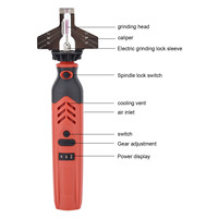 Cordless Chainsaw Sharpener DC3.6V Cordless Saw Sharpener Kit Handheld Chainsaw Sharpening Kit Red Chain Saw Sharpen Tool Set