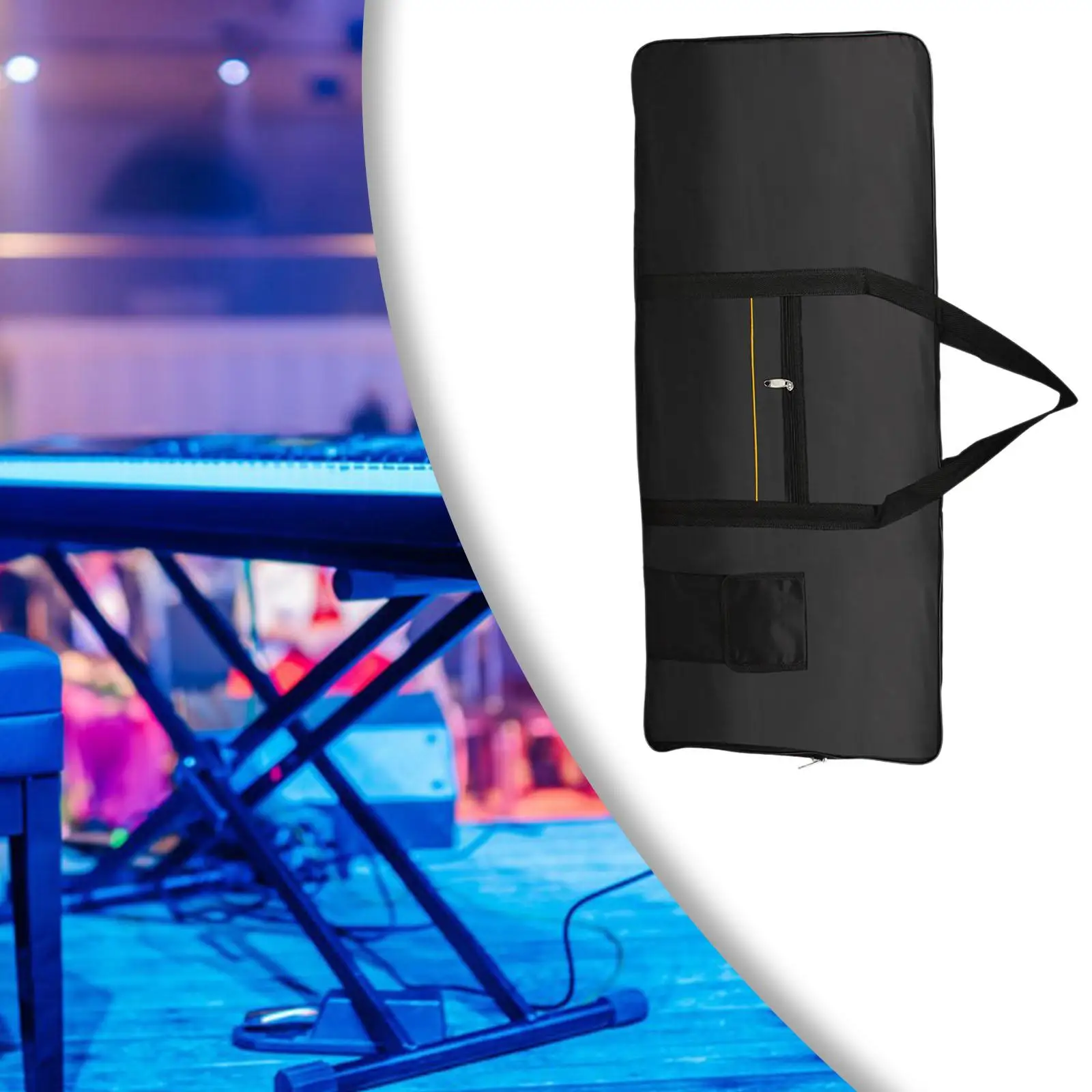 Estuche suave para teclado electrónico, funda de viaje para concierto con asa, paño Oxford para exteriores, 88 teclas, paquete de bolsa para teclado