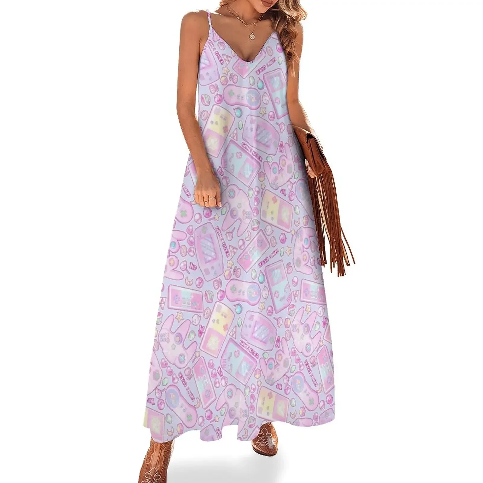 

Power Up! Sleeveless Dress women formal occasion dresses Women's skirt Dress