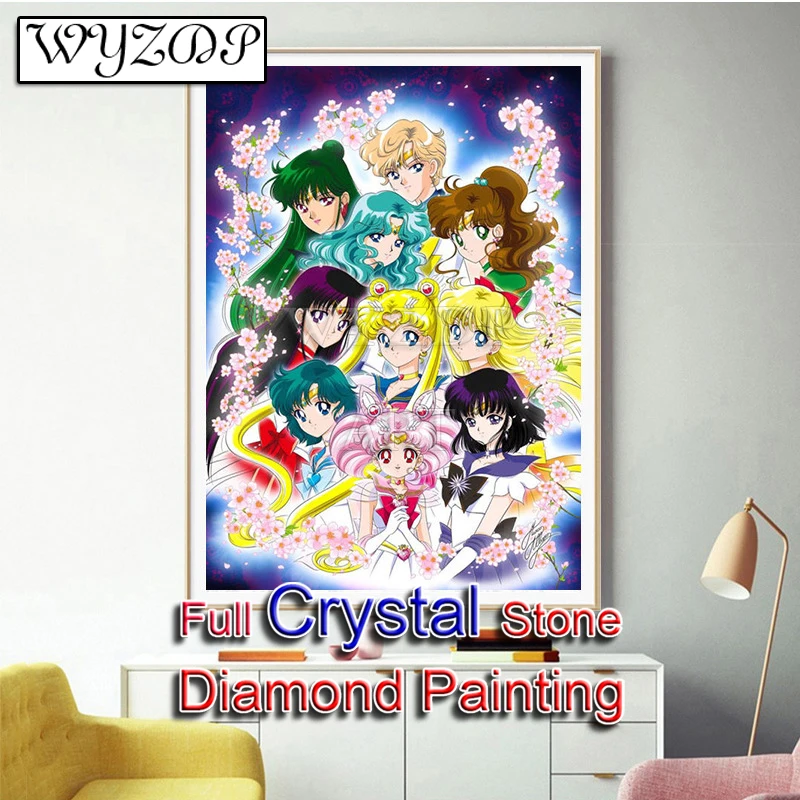 5D DIY Crystal Diamond Painting Beautiful girl Full Square Mosaic Embroidery Cross Stitch Kit Diamond Art Home Decor 20230755