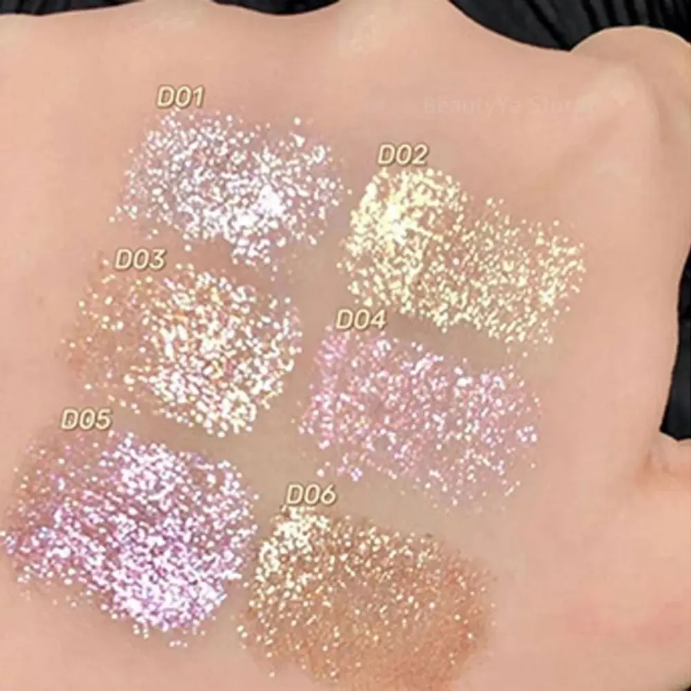 Glittering Eyeshadow Pencil Shiny Long lasting Highlighter Silkworm Pencil Diamond Pink Silkworm Eye Highlighter Pen for Women