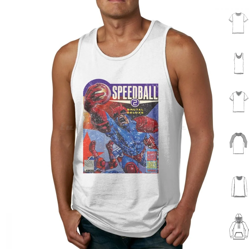 Grunge Video Game : Speedball 2 Tank Tops Vest Sleeveless Retro Vintage Gaming Video Games Video Computer 90s 80s 8bit