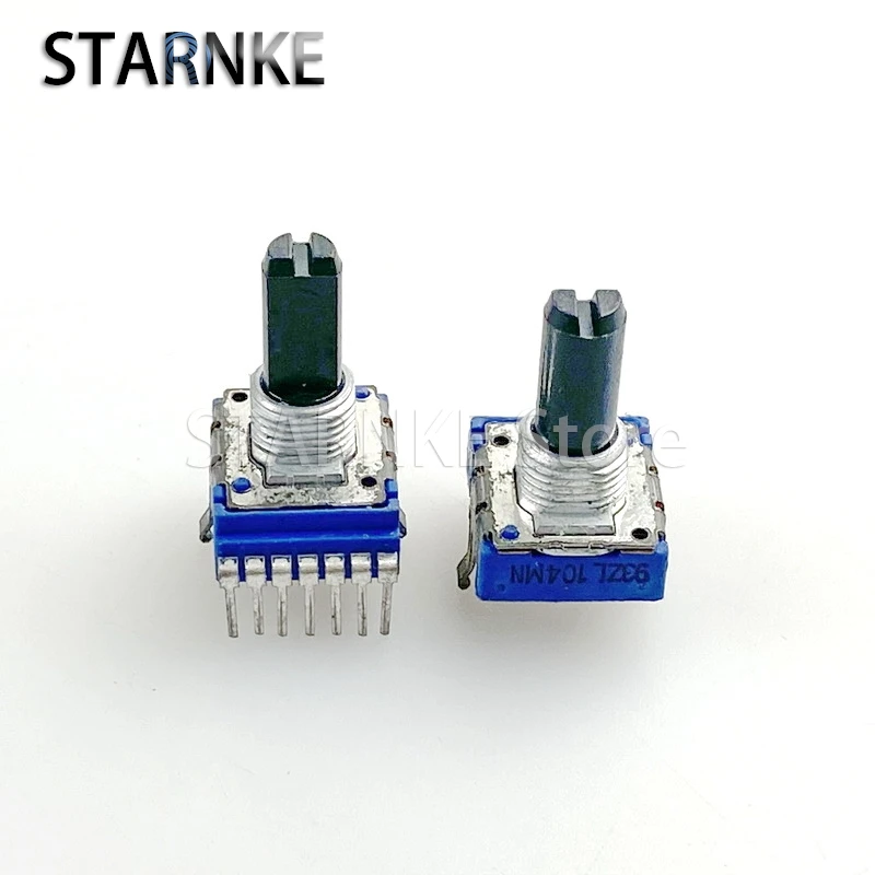 3PCS RK14 Single Row 7-Pin Vertical Double MN100K C100K Mixer Amplifier Audio Volume Balance Potentiometer