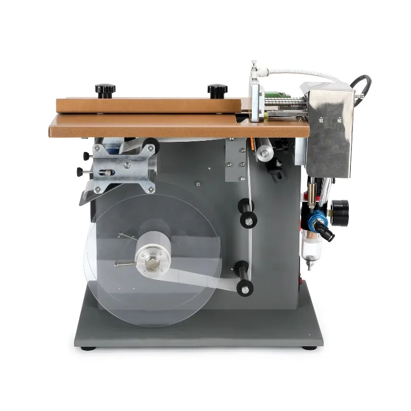 Hand Held Manual Flat Surface Labeling Machine Round Bottle Cap Labeling Machine Label Applicator Machine Flat