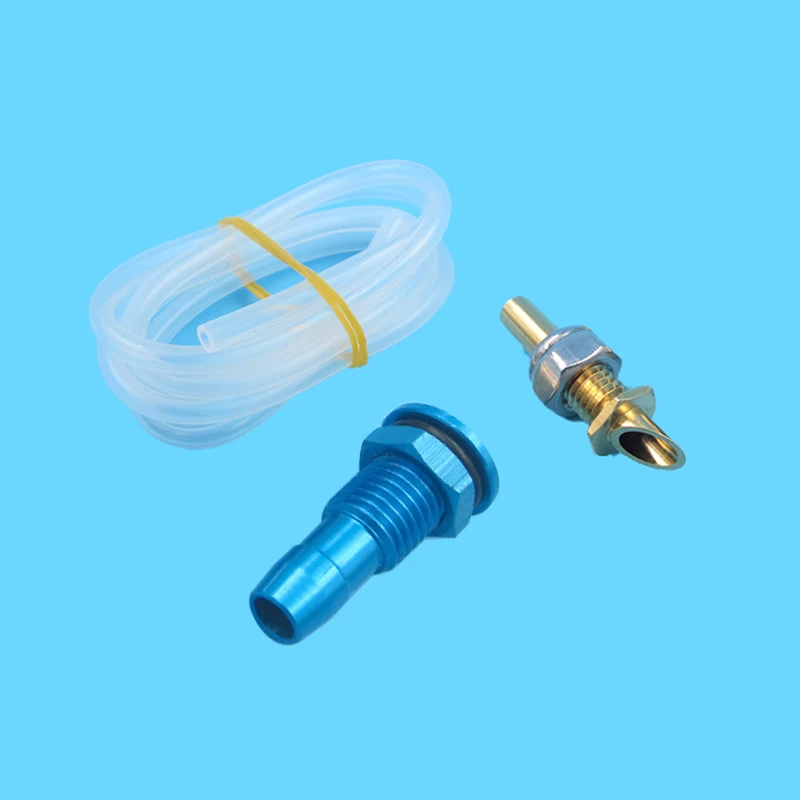 3pcs Set 3*5mm Silicone Water Cooling Pipe/Copper Oblique Scraper Nozzle/M6 Aluminum Alloy Water Outlet Nozzle for RC Boat