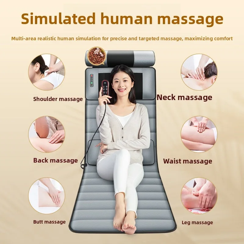 Full Body Massage Mattress Kneading Heat Waist Massage Drop Shipping Ready Home Use Blanket Neck Shoulder Waist Back Massage