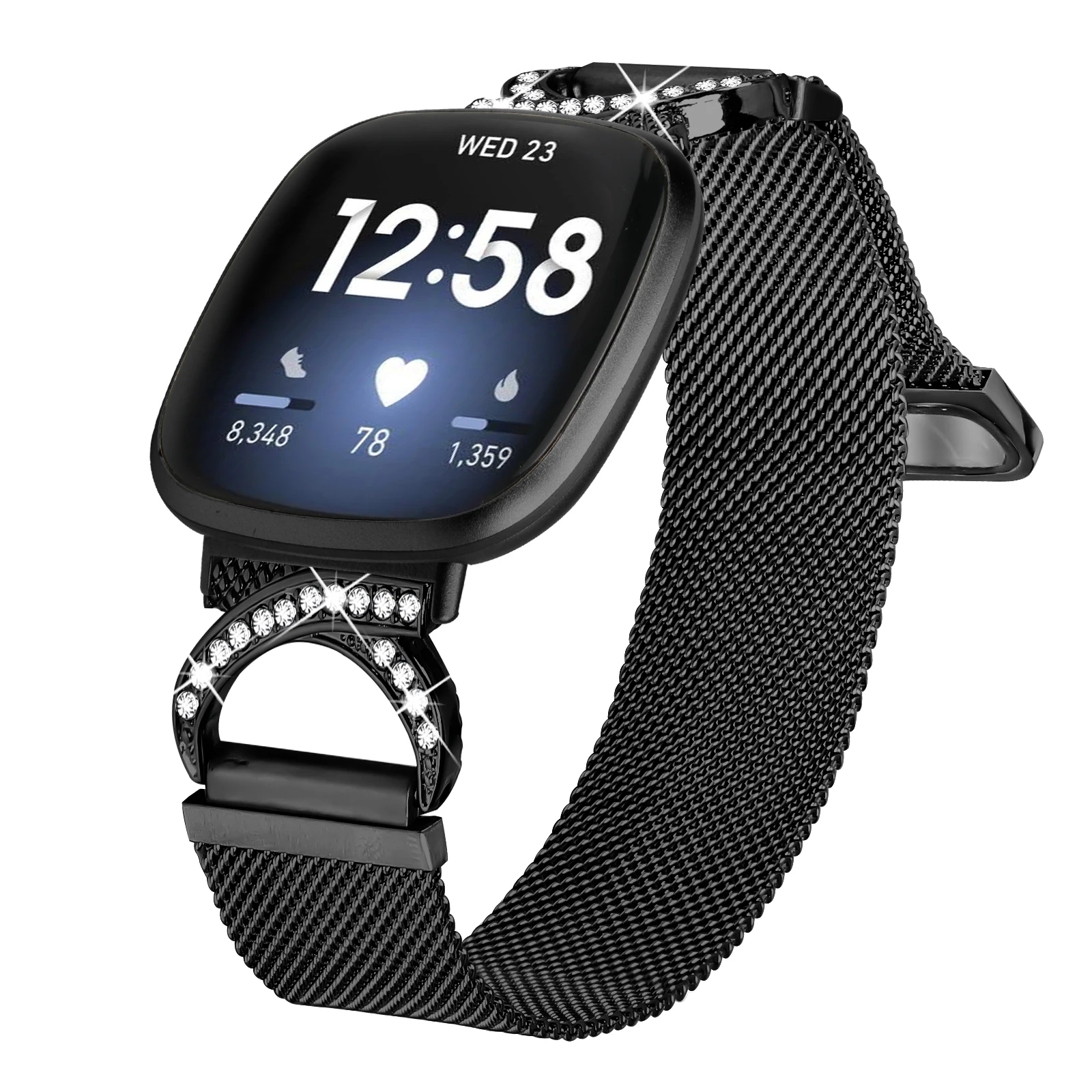 Milan Stainless Steel Watch Strap For Fitbit Sense Versa 4 3 Wristband Bracelet Metal SmartWatch Band Fitbit Versa 4 Sense 2