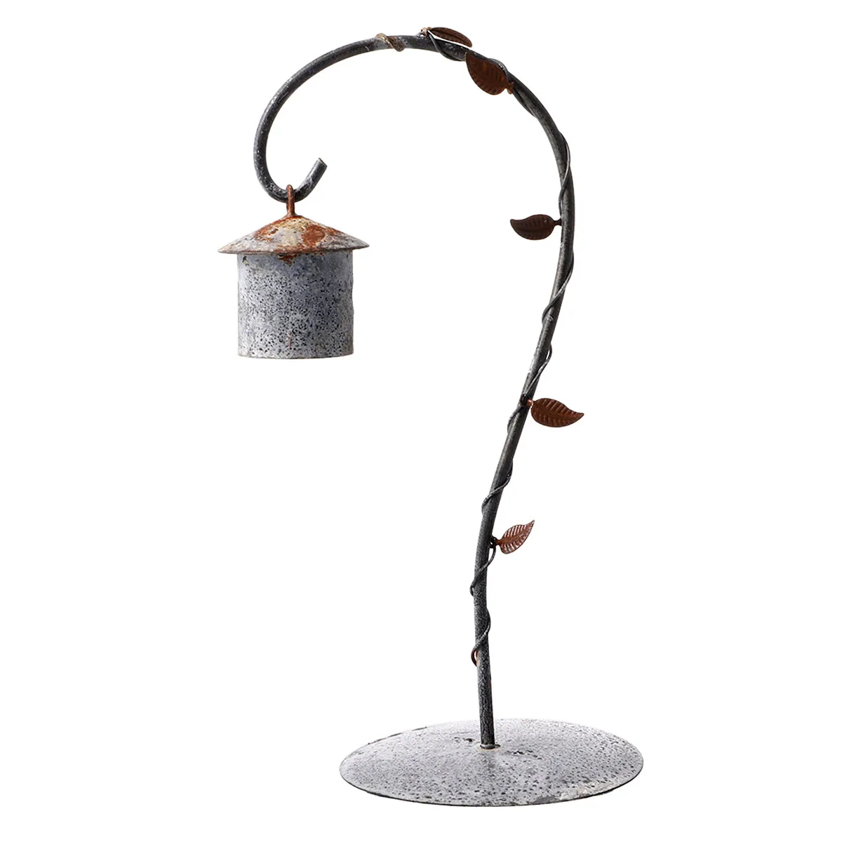 

Iron Hook Base Micro L scape Hanging Rack Plant Display nament Retro Style Bird Hut Micro L scape Desktop Home Office
