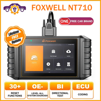 New FOXWELL NT710 Full System Car Diagnostic Tool Bidirectional Function OBD2 Scanner For 1 Car Brand Lifetime Free Update Tools