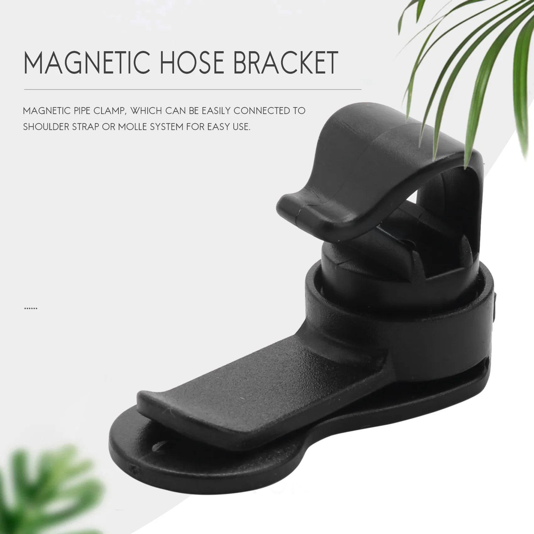 탈착식 수화 팩 클램프 마그네틱 호스 홀더 마그네틱 튜브 클립 물 방광 호스 클립 G