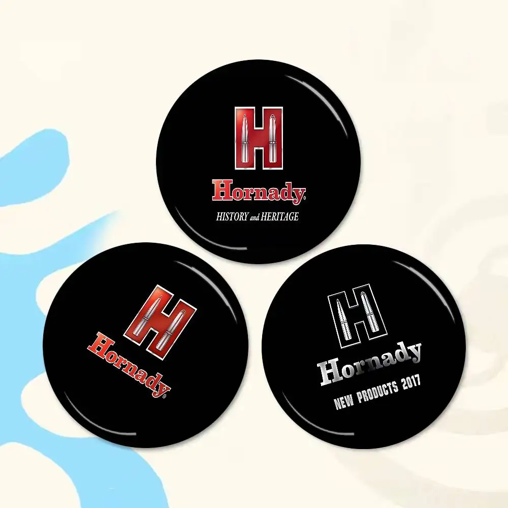 H-Hornady A-Ammo Customizable Soft Button Pin For Women Creative Jewelry Funny Badge Cartoon Lover Hat