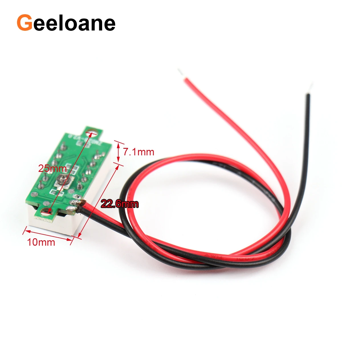 0.28 "Mini LED الفولتميتر الرقمي تيار مستمر 2.5-30 فولت 2 أسلاك 3 أرقام الجهد عداد لوحة عرض متر لتقوم بها بنفسك عكس حماية قطبية