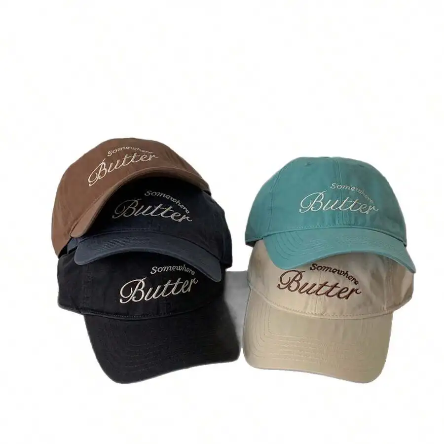 

Soft Top Letter Embroidered Solid Color Baseball Cap For Adults Casual Outdoor Travel Sun Protection