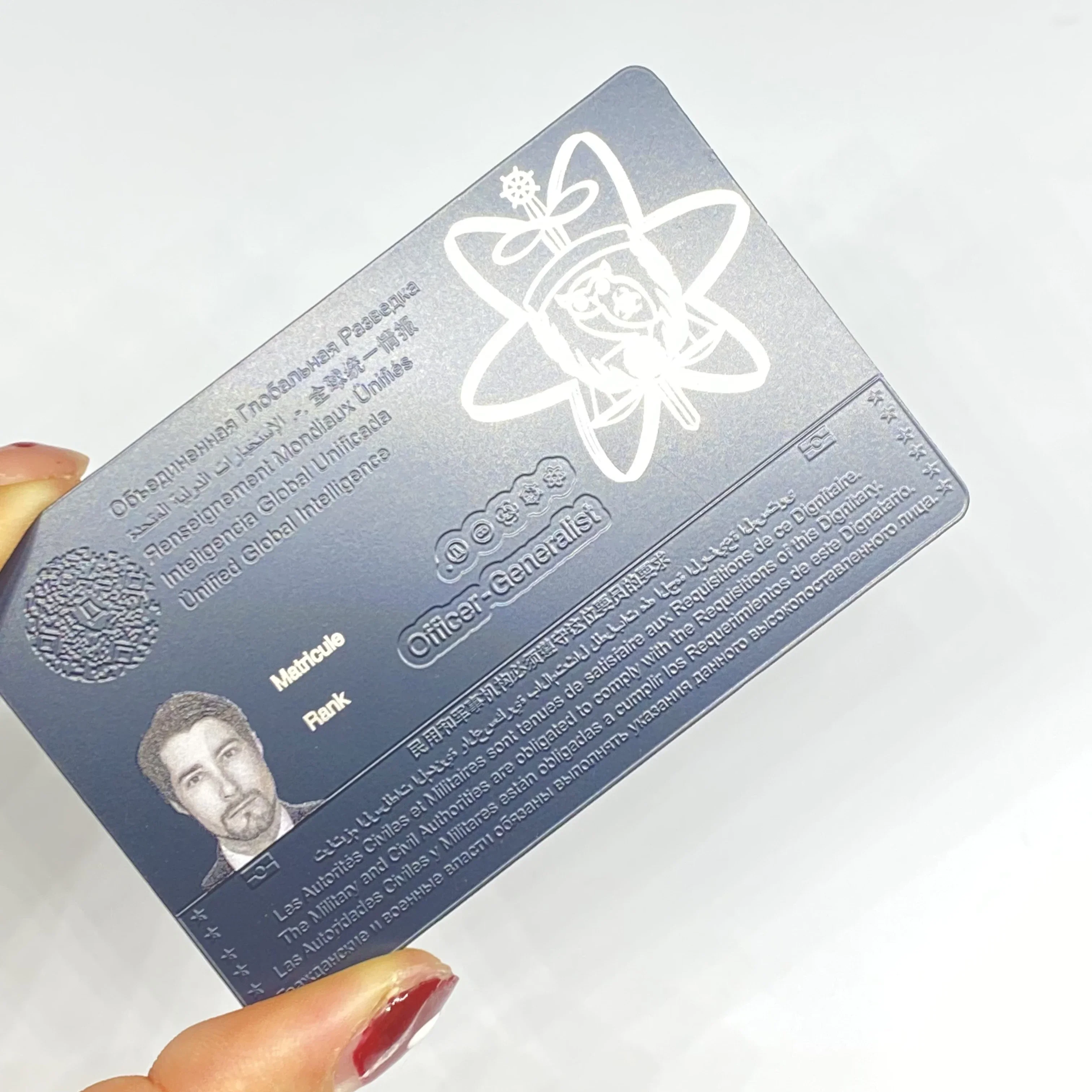 

Professional Luxury Custom Stainless Steel Gold Metal Card High Quality Silk Printing Metal Credit Business Card With Box Gift