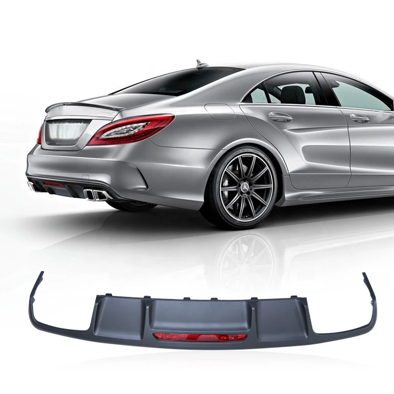 

PP Matte Black Rear Bumper Lip Diffuser for CLS W218 2012-2014 Rear Bumper Car Accessories