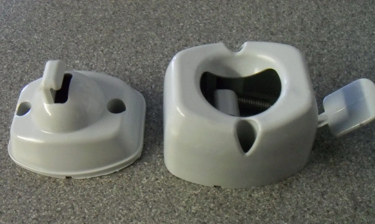 Caravan Door Retainer Catch Light White Plastic - Exterior Motorhome Camper Accessories Door Suction Hook Enhanced Safety Buckle