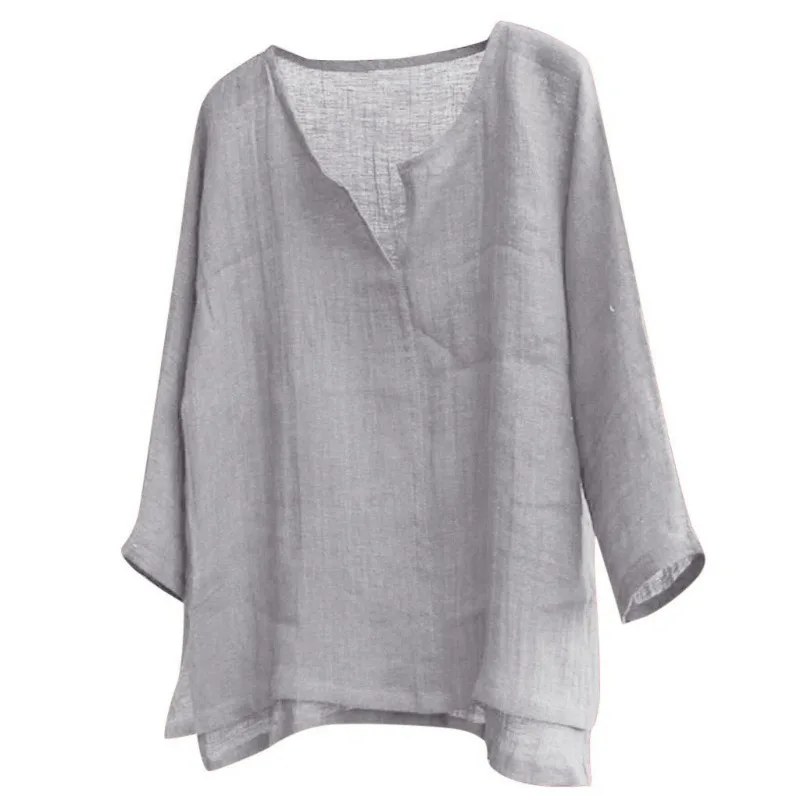 2024 New Spring/Summer Leisure Versatile Trendy Loose Linen Cotton Soft T-shirt Shirts Mens Shirts