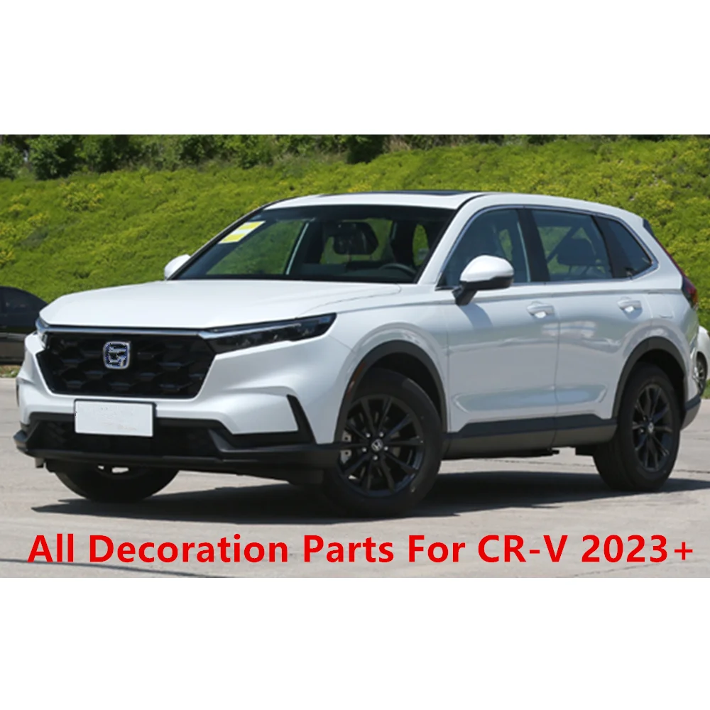 For Honda CRV CR-V 2023 2024 Stainless Steel Car Inner Door Panel Trim Strip Armrest Body Frame Cover Auto Interior Accessories