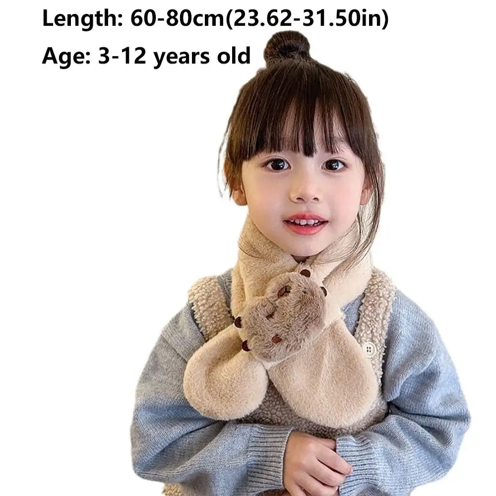 All-match Plush Kapybara Cachecol Engrossado Quente Caroon Lenços Lenços Envoltórios Outono e Inverno