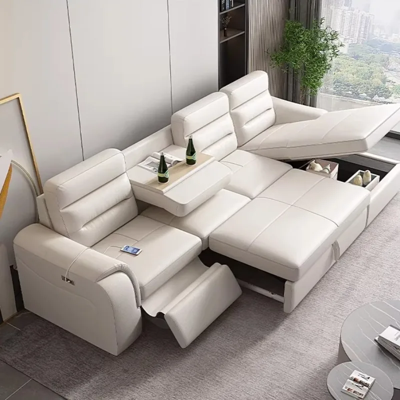 Multifunktionale Doppel-Wohnzimmersofas, minimalistisches, nordisches, weiches, elegantes Sofa, bequemes Kissen, Meuble De Salon-Möbel